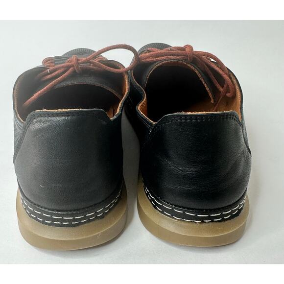 Cools 21 Women's Oscar Hidden Lace Perforated Leather Sneakers  Black  US 8.5 - Picture 5 of 8